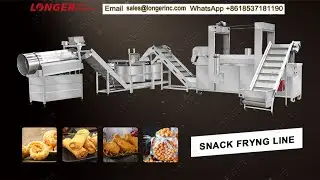 Industrial Frying Machine For Wheat Gluten Snacks Frying Equipment