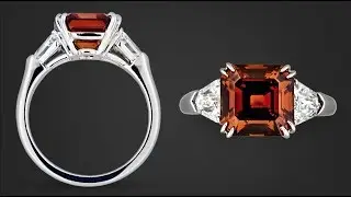 Fancy Deep Brown Orange Diamond Ring, 3.38 ct | M.S. Rau