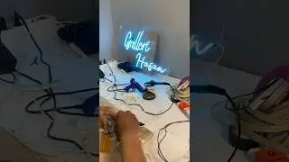 Custom Neon Flex Lights with Writing #neonflex #neonsign