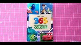 Página Por Página Disney Pixar 365 desenhos para colorir