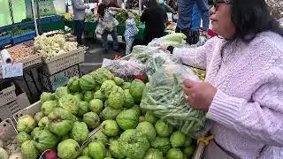 Farmers Market in Downtown Livermore Ca, November 17, 2024. Support Local Farmers.