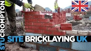 Site Bricklaying UK House Footings