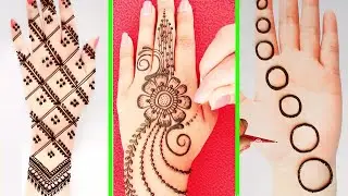 Must Watch this Beautiful 3 Mehndi Designs from Gol TIkki Mehndi Trick and Flower| Easy Arabic Henna