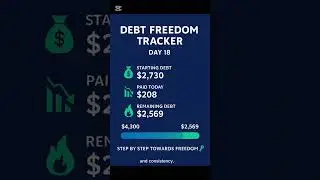 I withdrew $208 from DDI. Day 18 of my comeback journey! #DebtFreeJourney #FinancialFreedom #DDI