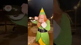 Syrup in coffee! #buddytheelf #cosplay #comedy #silly #christmascosplay #bswift13