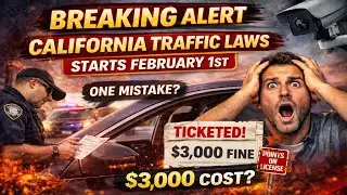Breaking Alert! California&rsquo;s New Traffic Laws Begin February 1st &mdash; One Mistake Could Cost You $3,000