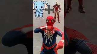Ironman + elephant 🐘😱Marvel avengers | Marvel Animation #spiderman#shorts