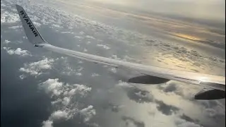 Plane take off and landing | Stunning clouds |  Stansted to Dublin | Ryanair FR205 Boeing 737-8