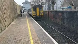 trains at heath including 231006, 231002 with 2 tone also 153367 leaving Cardiff bay on the 21.02.23
