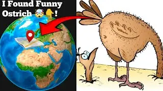 Crazy Funny Ostrich 🤯 👇 on google map and google earth 🌎 #earthlocation2m #short