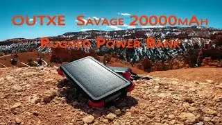 Solar charger: OUTXE Savage 20000mAh Rugged Power, waterproof, dust-proof, shockproof
