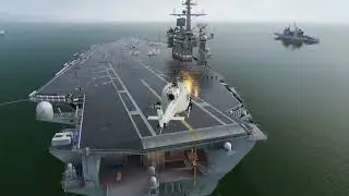 DCS World UH-1 Helicopter Carrier Landing #landing