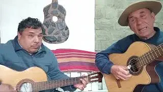 payador Santiago Luna y Pantaleon Villagra.. PAYADA A LA DISCAPACIDAD