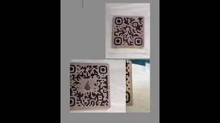 Laser Engraved Wooden QR Code Tag: Custom Business Sign (40mm)