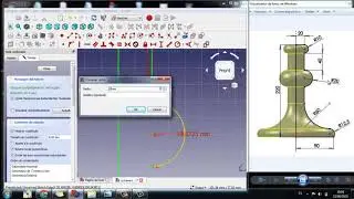 Conexión de arcos y revolución (Freecad)