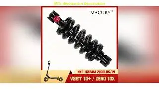 #KKE 165mm 2000LBS/IN Variable Damping Shock Absorber for Electric Scooter VSETT 10+ IO HAWK ZERO 1