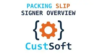 Packing Slip Signer Overview