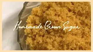 HOMEMADE BROWN SUGAR RECIPE WITHOUT MOLASSES | Homemade food series Episode 1