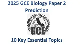 2025 GCE Biology Paper 2 Prediction: Essential Key Topics