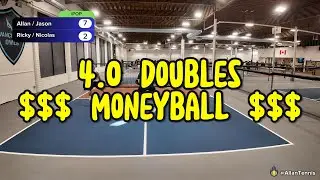 How a 4.5 Tennis Player plays a 4.0 $$$ MONEYBALL $$$ @ iPop - Burnaby, BC