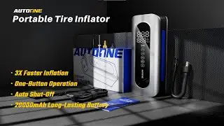 🚗💨 Introducing the AUTOONE Portable Tire Inflator &ndash; Your Ultimate 3X Faster Air Pump! ✨