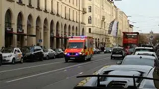Einsatzfahrten M&uuml;nchen - 1x ZFuStw, 1x HLF 3x RTW