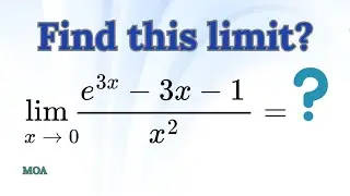 AP Calculus BC: A Tricky Limit Problem Solved by Applying L&rsquo;H&ocirc;pital&rsquo;s Rule | MOA Lesson 20