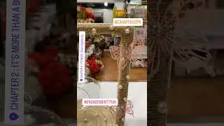 Elegant Engagement Tray 💍🌸 | Handmade Decorative Tray | Chapter2PK
