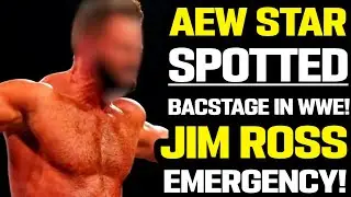 WWE News! AEW Star Spotted Backstage During WWE RAW! Jim Ross Emergency! Wrestler Unrecognizable!