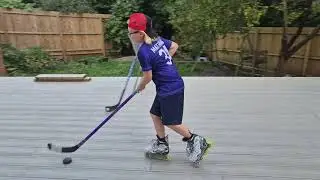 Defensive Hockey Drill #hockey #athome #drills #workhardplayhard #juniorhockey #episode1 