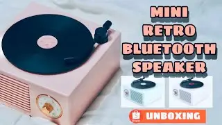 MINI BLUETOOTH SPEAKER RETRO VINYL RECORD PLAYER | UNBOXING | Krizel Diaz