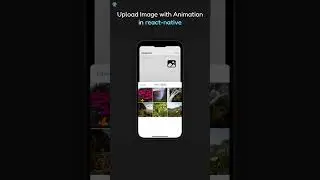 View Curved Transition & Upload Circular Progress in react-native animation | #shorts #coding