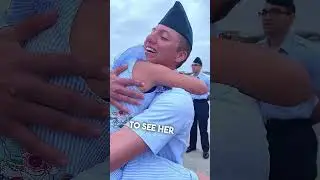 Little Sister Runs To Hug Her Big Brother ❤️