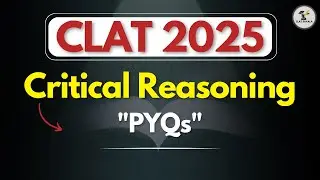 CLAT 2025| CLAT-2024 (Part-3)-Previous year questions | Logical reasoning | CLAT 2026| #pyq #pyqs