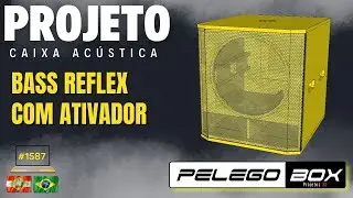 #1587 Bass Reflex Box with Activator 1x 18