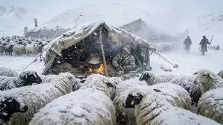 Surviving -50°C: How Shepherds COOKS and SLEEPS in a Frozen Tent