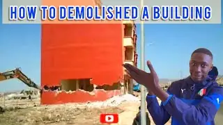 Extreme Fastest Building Demolition | Construction Demolition with JCB #273 #tiktokmechanic
