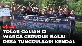 WARGA DESA TUNGGULSARI KENDAL DEMO TOLAK TAMBANG GALIAN C