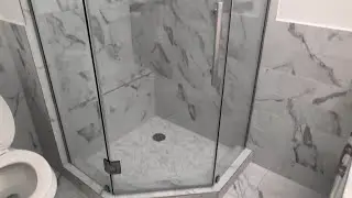 DreamLine Prism Plus shower glass door installation