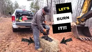 LET&rsquo;S BURN IT!!!-Double wide demolition