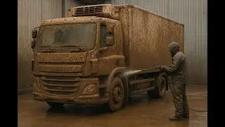 How to wash A Big Truck? |Contactless Cleaning A DIRTY Truck (%100 CONTACLESS)