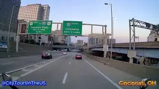 Driving Through Downtown Cincinnati | Ohio Highway 2025