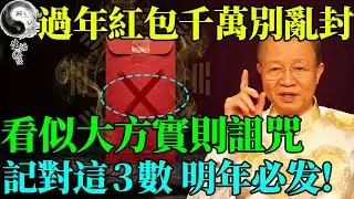 發紅包千萬別封「這個數」！看似大方其實是「詛咒」，難怪親戚收了還不高興！#易經智慧 #易經 #曾仕強 #正能量 #國學 #國學智慧 #人生感悟 #人生哲理 #因果 #風水