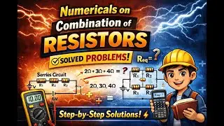 Combination of Resistors Numericals | Series & Parallel Problems 🔥