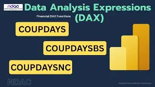 Power BI DAX Financial Functions Explained | COUPDAYS, COUPDAYSBS & COUPDAYSNC