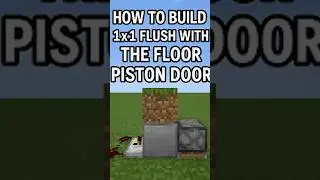 Unlock the cleanest hidden door in Minecraft my simple 1x1 flush piston door is smooth as butter