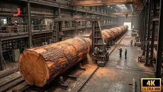 Inside the Largest Wood Sawmill Factory – How Plywood Is Made From Logs to Table (Full Process) #406