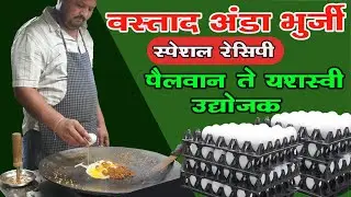 Egg street food | Anda Rice |  Bhurji Pav | Australian egg fry | Street Food in India| #andabhurji