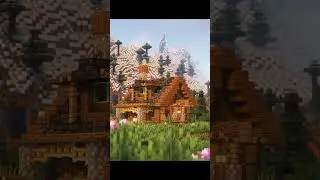 #minecraftstarterhouse Mountain Cabin! 🪵