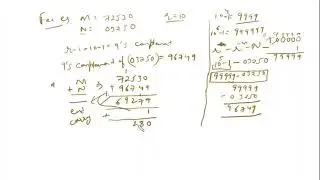 Subtraction with (r-1)'s complement